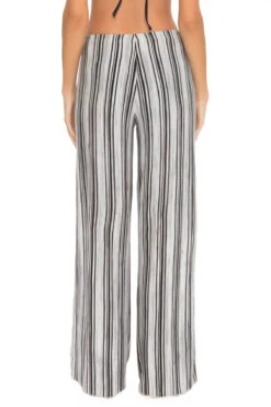 Sonata Stripe Side Slit Pants -Farm Rio Swimwear Shop 103948 BL 165202