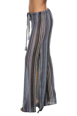 Pierside Pants -Farm Rio Swimwear Shop 1050371 Apparel Bottom Deep Water Multi Side