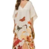 Xim Kaftan -Farm Rio Swimwear Shop 123D40 Apparel Dress Scattered Fauna Front
