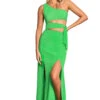 Maaji Garden Londyn Maxi Dress -Farm Rio Swimwear Shop 2062CLD001 Apparel Dress Green Front