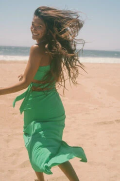 Maaji Garden Londyn Maxi Dress -Farm Rio Swimwear Shop 2062CLD001 Apparel Dress Green Lifestyle