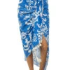 Cassia Midi Skirt -Farm Rio Swimwear Shop 27150502 Apparel Bottom Blue Front