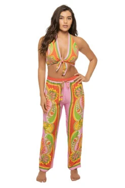 Farm Rio Beach Toucans Scarf Top