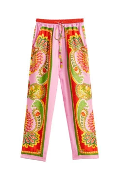 Farm Rio Beach Toucans Scarf Pants -Farm Rio Swimwear Shop 309435 Apparel Bottom Multi Laydown