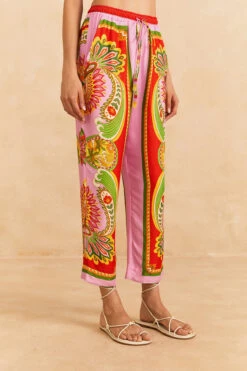 Farm Rio Beach Toucans Scarf Pants -Farm Rio Swimwear Shop 309435 Apparel Bottom Multi Lifestyle