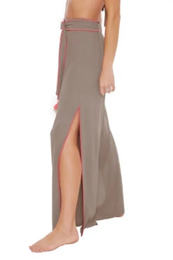 Brittany Side Slit Pants -Farm Rio Swimwear Shop 3225125 Apparel Bottom Sandstone Side
