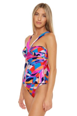 Rio Convertible Tankini Top -Farm Rio Swimwear Shop 3303525 Tankini Top Multi Side