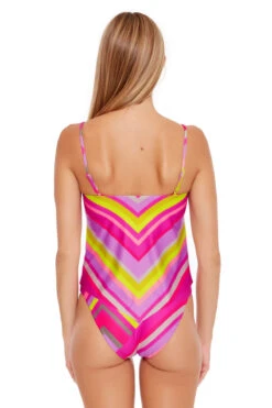Handkerchief Bandeau Tankini Top -Farm Rio Swimwear Shop 3403525 Tankini Top Multi Back2