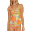 Playa De Flor Halter Tankini Top -Farm Rio Swimwear Shop 3543535 Tankini Top Multi Front