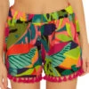 Rainforest Tassel Shorts -Farm Rio Swimwear Shop 3554035 Apparel Bottom Multi Front