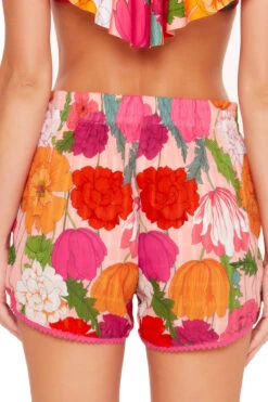 Sunny Bloom Wrap Shorts -Farm Rio Swimwear Shop 3644035 Apparel Bottom Multi Back1