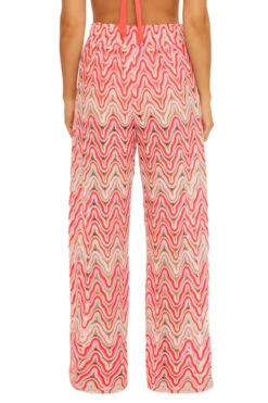 Serafina Crochet Pants -Farm Rio Swimwear Shop 3665035 Apparel Bottom Multi Back