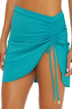 Ripple Rib Mini Skirt -Farm Rio Swimwear Shop 3727035 Apparel Bottom Atmosphere Side