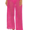 Crochet Drawstring Crop Pant -Farm Rio Swimwear Shop 3775035 Apparel Bottom Rose Front