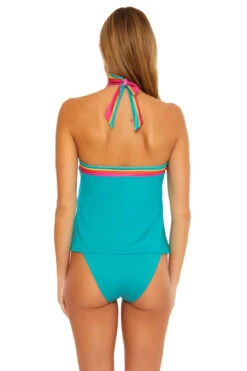 Fontaine Reversible High Neck Tankini Top -Farm Rio Swimwear Shop 3783535 Tankini Top Multi Reverse1