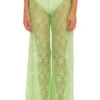 Banded Lace Cover Up Pant -Farm Rio Swimwear Shop 4095034 Apparel Bottom Pistachio Front1