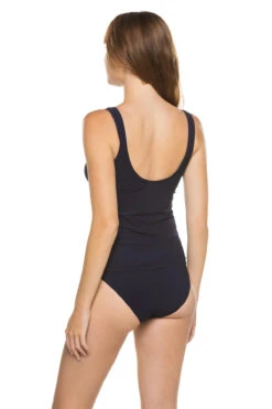Lucy Underwire Tankini Top -Farm Rio Swimwear Shop 417 UWT Tankini Top Navy Back