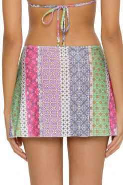 Mini Pareo Skirt -Farm Rio Swimwear Shop 5070271 Apparel Bottom Multi Back