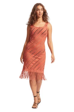 Seafolly Marrakesh Crochet Midi Dress