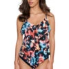 Rita Ruffle Over The Shoulder Tankini Top