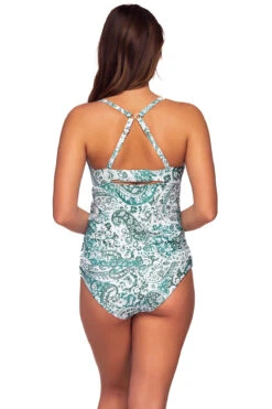 Maeve Tankini Top (D+ Cup) -Farm Rio Swimwear Shop 714TDAYDR Tankini Top Daydream Back2