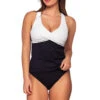 Elsie Tankini Top (E-H Cup) -Farm Rio Swimwear Shop 738TEFGROLDI Tankini Top Roll The Dice Front