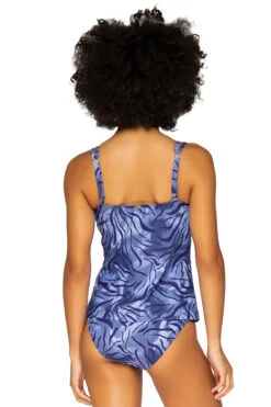 Taylor Over The Shoulder Tankini Top (E-H Cup) -Farm Rio Swimwear Shop 75TEFGSUMAT Tankini Top Sumatra Back