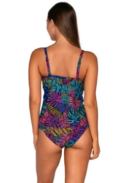 Forever Underwire Tankini Top (E-H Cup) 5 Forever Underwire Tankini Top (E-H Cup) -Farm Rio Swimwear Shop 77TEFGPANPA Tankini Top Panama Palms Back