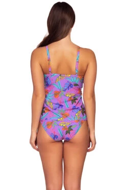 Forever Tankini Top ( D+ Cup) 5 Forever Tankini Top ( D+ Cup) -Farm Rio Swimwear Shop 77TISLAB Tankini Top Isla Bonita Back
