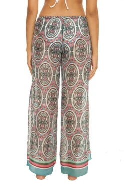 Mosaic Beach Pant -Farm Rio Swimwear Shop 8150371 Apparel Bottom Mosaic Back1