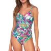 Simone Tankini Top 2 Simone Tankini Top -Farm Rio Swimwear Shop 81TLUSGA Tankini Top Lush Garden Front