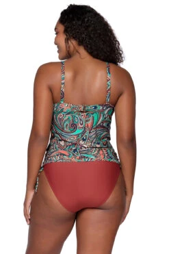 Cassie Underwire Tankini Top -Farm Rio Swimwear Shop 931TANDAL Tankini Top Andalusia Back