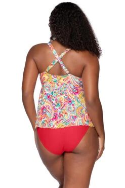 Marin Underwire Tankini Top 8 Marin Underwire Tankini Top -Farm Rio Swimwear Shop 970TPHOEN Tankini Top Phoenix Back2