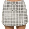 Andi Mini Skirt -Farm Rio Swimwear Shop ANDI SKIRT Apparel Bottom Off White Plaid Front