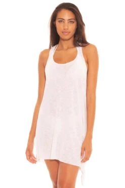 Tie Side Scoop Mini Dress