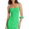 Paloma Crinkle Stretch Mini Dress -Farm Rio Swimwear Shop BOUND382E Apparel Dress Apple Eco Front