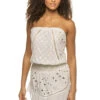 Lush Embroidered Mini Dress -Farm Rio Swimwear Shop C02233010 Apparel Dress Ivory Cut Out Embroidery Front