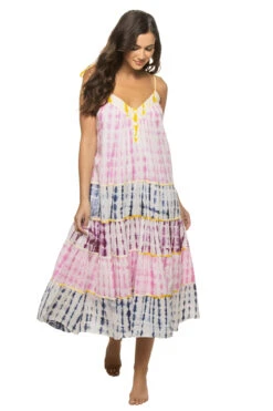 Holi Tie Dye Midi Dress