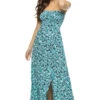 Emilia Maxi Dress -Farm Rio Swimwear Shop EMILIAMAX Apparel Dress Montage Blue Green Front
