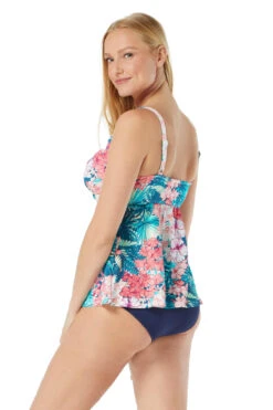 Willow Twist Tankini Top -Farm Rio Swimwear Shop H42756 Tankini Top Multi Back