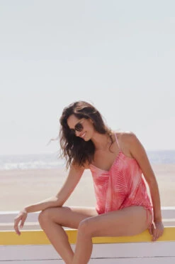 Kerry Tankini Top 7 Kerry Tankini Top -Farm Rio Swimwear Shop H49893 Tankini Top Sun Coral Lifestyle