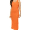 Melissa Odabash Hailey Midi Dress -Farm Rio Swimwear Shop HAILEY HS Apparel Dress Apricot Front