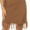 ELAN Crochet Mini Skirt -Farm Rio Swimwear Shop HHC4137 Apparel Bottom Brown Front