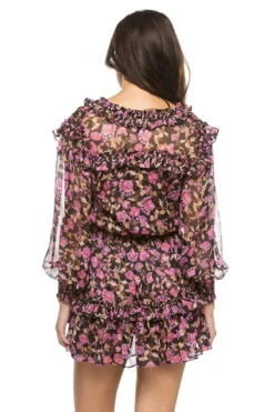 Karla Mini Dress -Farm Rio Swimwear Shop JADR8247 Apparel Dress Rosetta Fleur Back