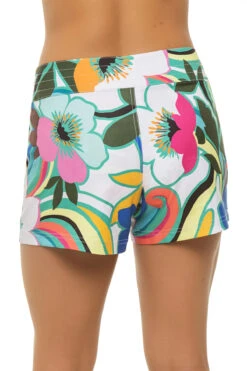 Sun Catcher Board Shorts -Farm Rio Swimwear Shop LB4BA19 Apparel Bottom Multi Back