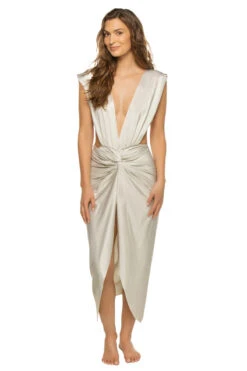 Mia Knot Front Midi Dress