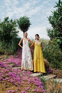 Monarch Maxi Dress -Farm Rio Swimwear Shop MONARCH MAXI DRESS Apparel Dress Snow White Lifestyle