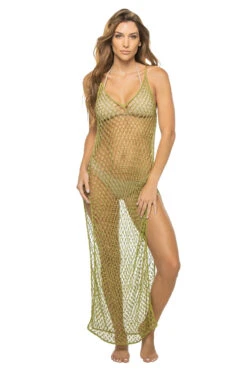 Metallic Crochet Cover Up