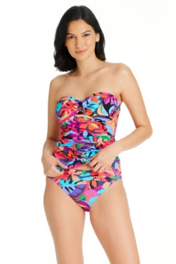 Bold Rush Molded Bandeau Tankini Top