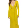 Reagan Maxi Dress -Farm Rio Swimwear Shop REAGAN DRESS Apparel Dress Citron Front